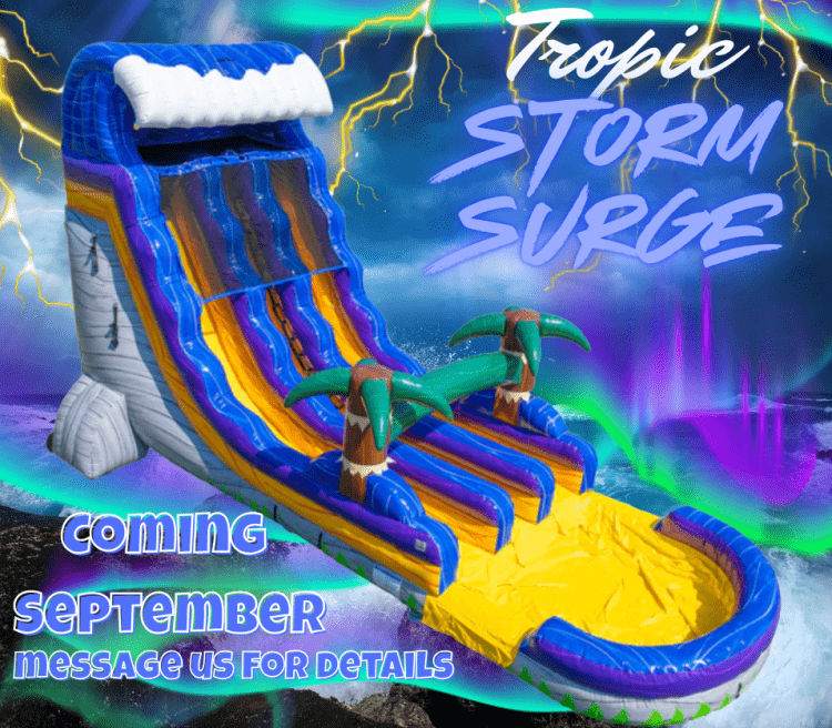 Tropic Storm Surge 20'H Dual Slide w/pool (Wet/ Dry)